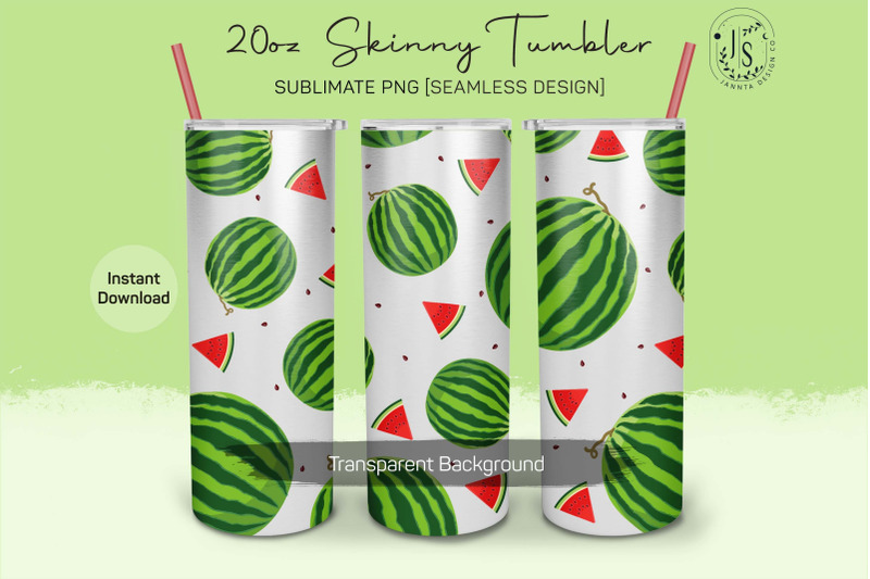 watermelon-fruit-20oz-tumbler-sublimation-wraps