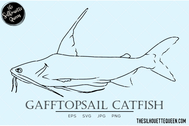 gafftopsail-catfish-hand-sketched-hand-drawn-vector-clipart