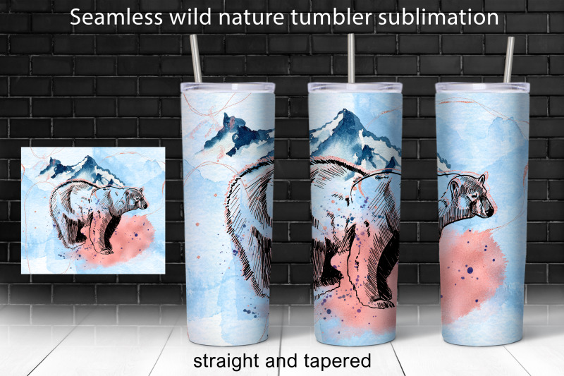 seamless-nature-20-oz-skinny-tumbler-sublimation-design-png