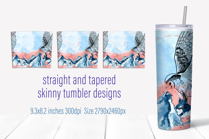 seamless-nature-20-oz-skinny-tumbler-sublimation-design-png