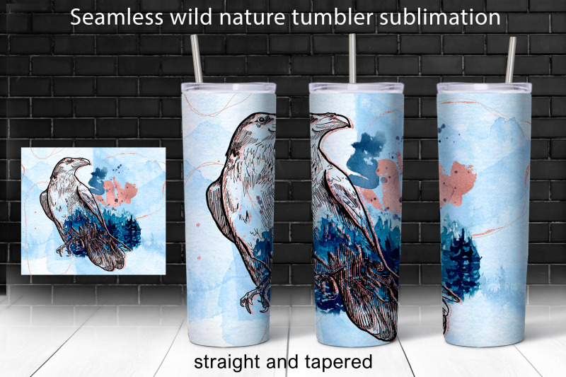 seamless-nature-20-oz-skinny-tumbler-sublimation-design-png