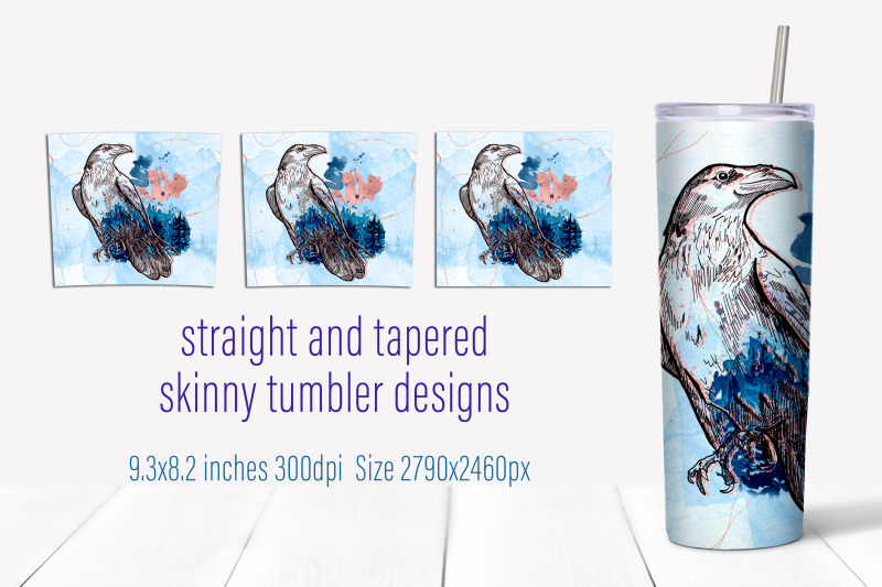 seamless-nature-20-oz-skinny-tumbler-sublimation-design-png