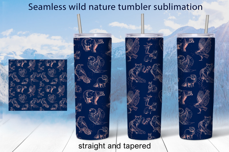 seamless-nature-20-oz-skinny-tumbler-sublimation-design-png