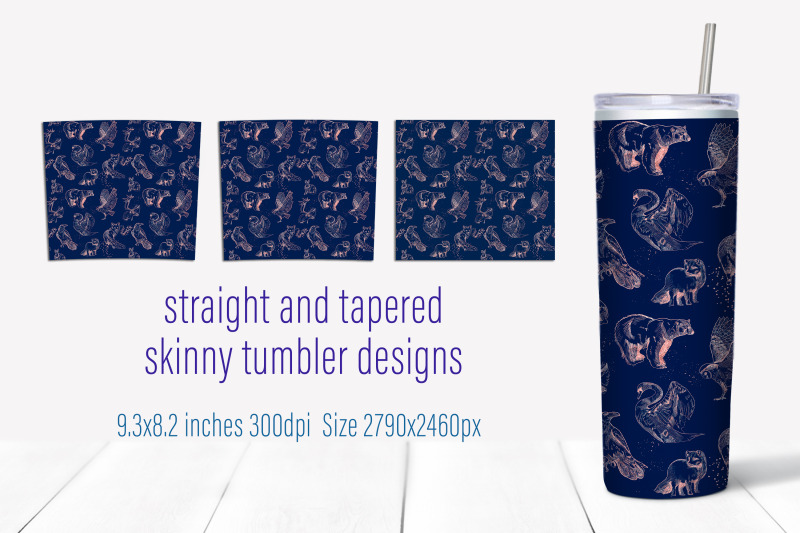 seamless-nature-20-oz-skinny-tumbler-sublimation-design-png