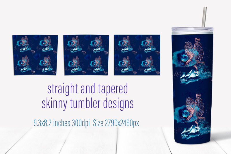 seamless-nature-20-oz-skinny-tumbler-sublimation-design-png