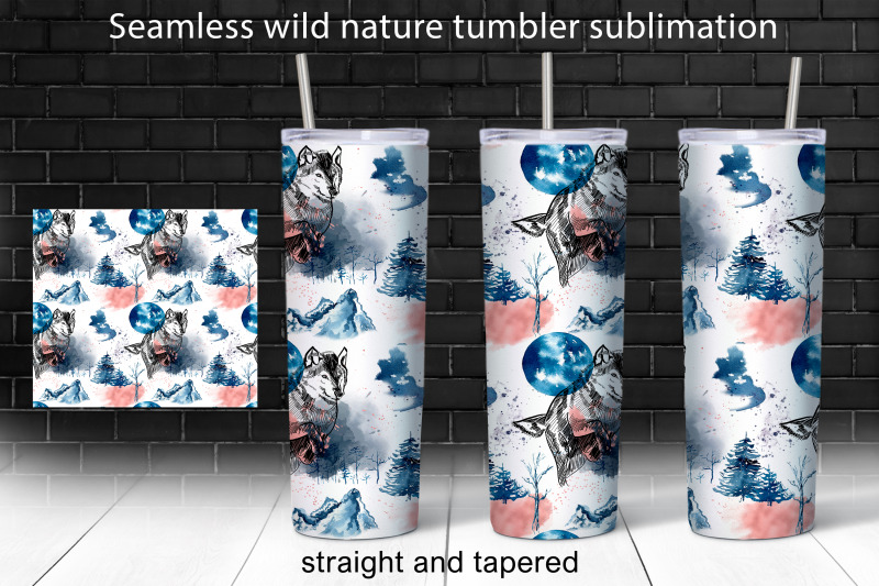 seamless-nature-20-oz-skinny-tumbler-sublimation-design-png