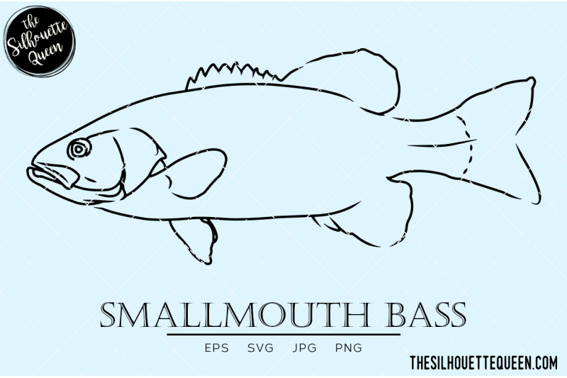 smallmouth-bass-hand-sketched-hand-drawn-vector-clipart