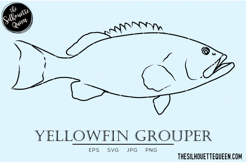 yellowfin-grouper-hand-sketched-hand-drawn-vector-clipart