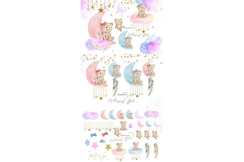 whimsical-bear-watercolor-clipart-cute-beary-much-twinkle-little-star