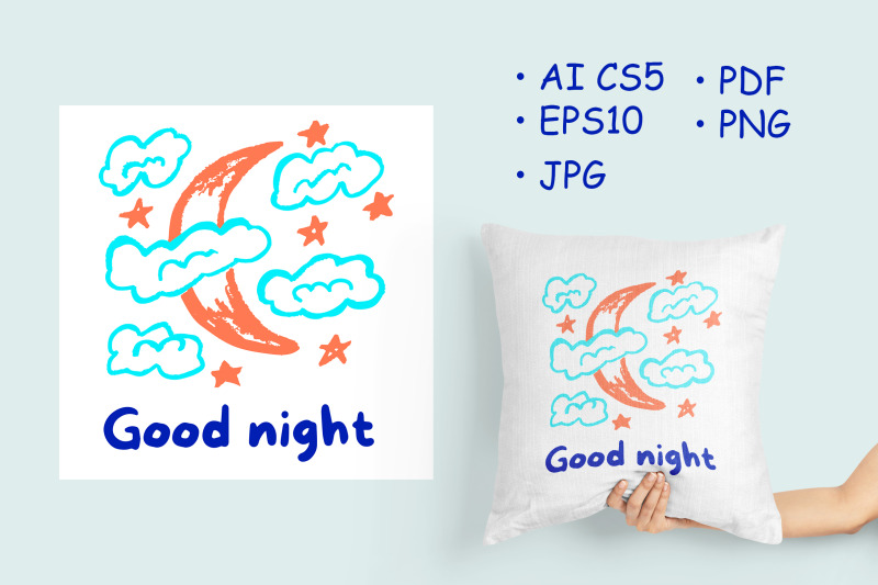 cute-children-039-s-drawing-good-night