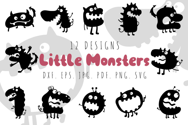 little-monster-svg-silhouette-cute-monster-svg-bundle