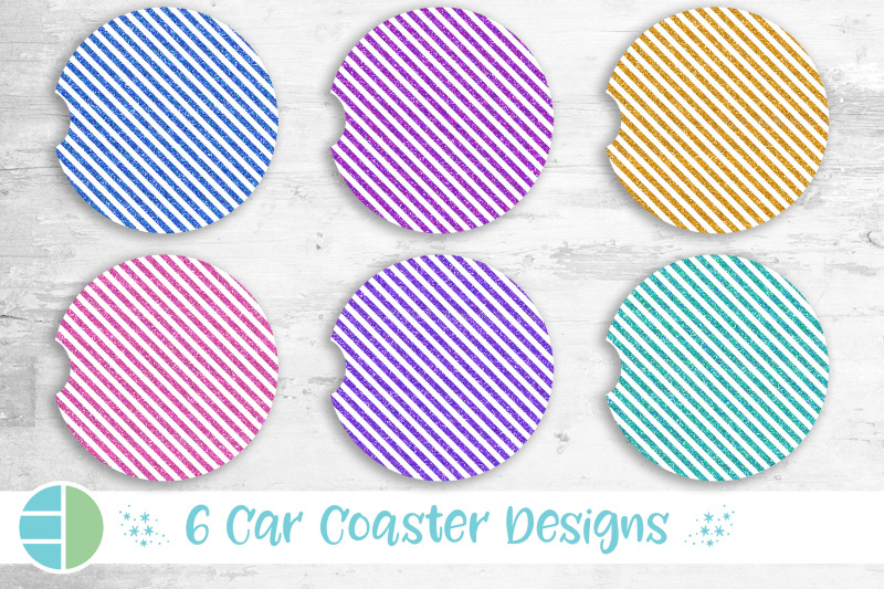 diagonal-stripes-car-coaster-sublimation-designs