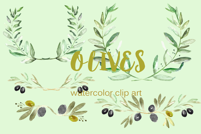 olives-watercolor-clip-art