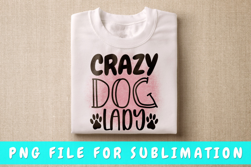 crazy-dog-lady-png-for-sublimation