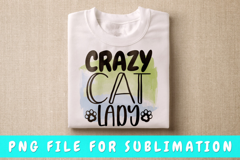 crazy-cat-lady-png-for-sublimation