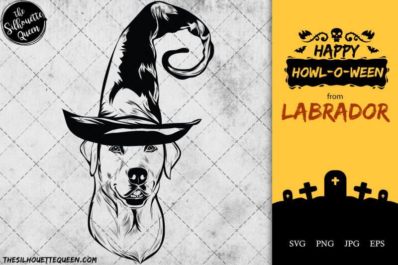 labrador-dog-in-witch-hat-for-halloween