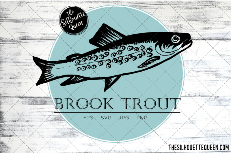 hand-drawn-sketched-brook-trout-fish-vector