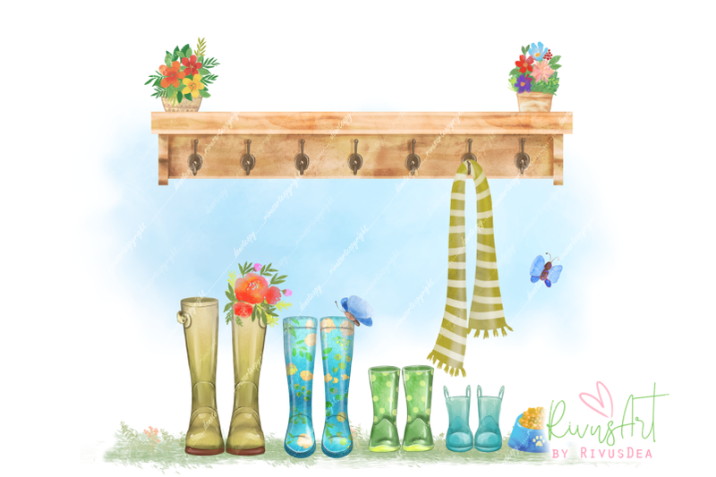 family-welly-boots-print-personalized-surname-family-print-garden-we