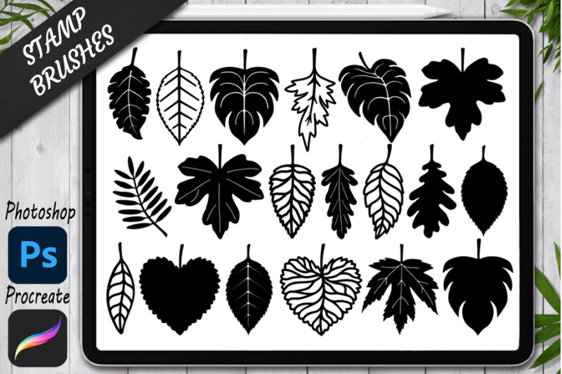 leaves-stamps-brush-for-procreate-and-photoshop