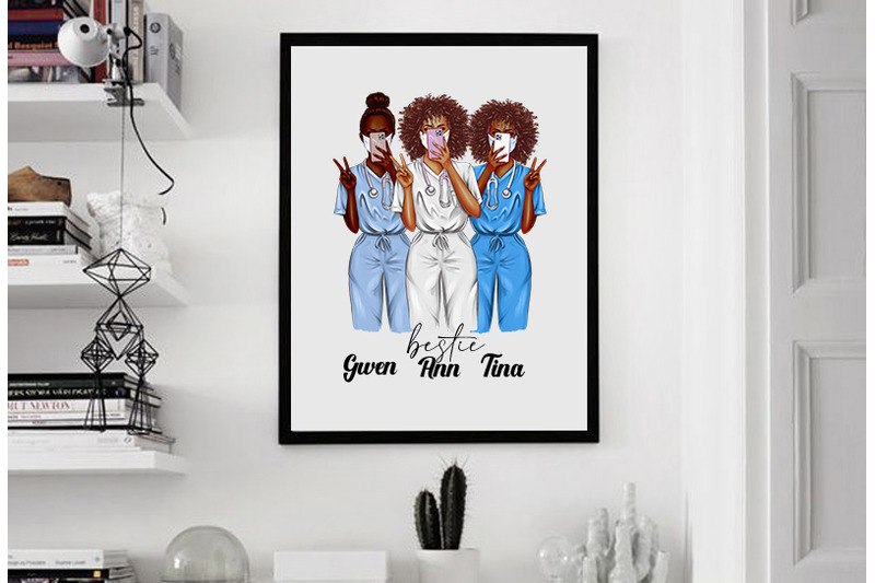 african-american-nurse-clipart-9-png-files-for-sublimations
