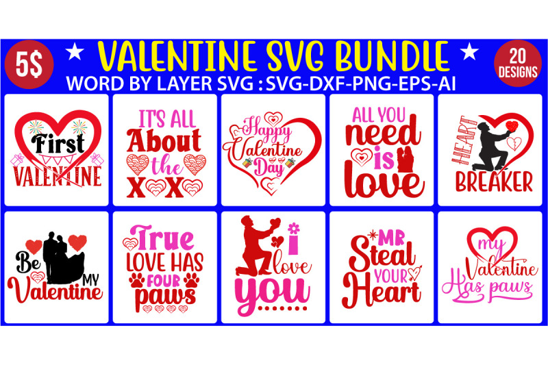 valentine-svg-bundle