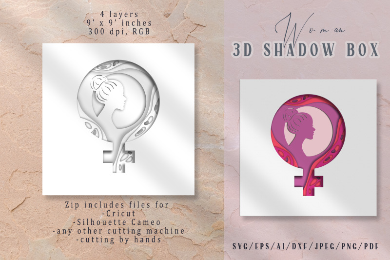 womens-day-3d-shadow-box-layered-papercut-cutting-files