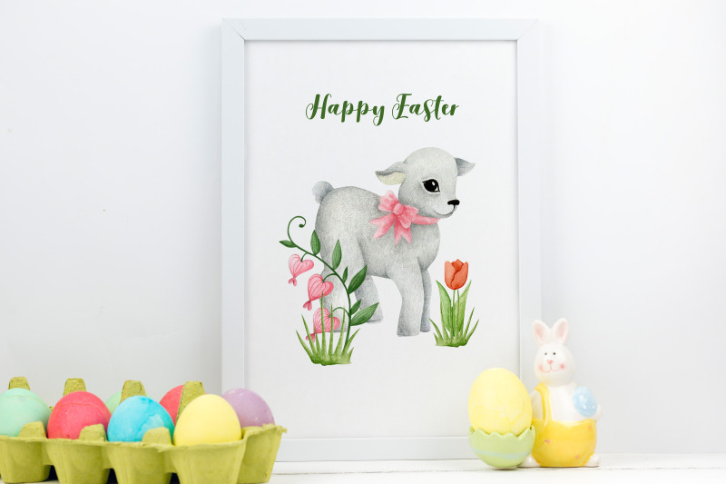 watercolor-happy-easter-spring-clipart-cute-animals