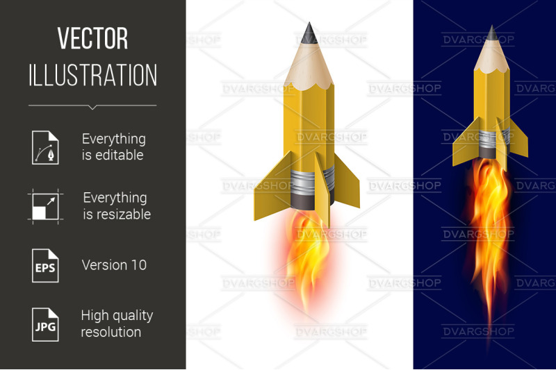 pencil-rocket