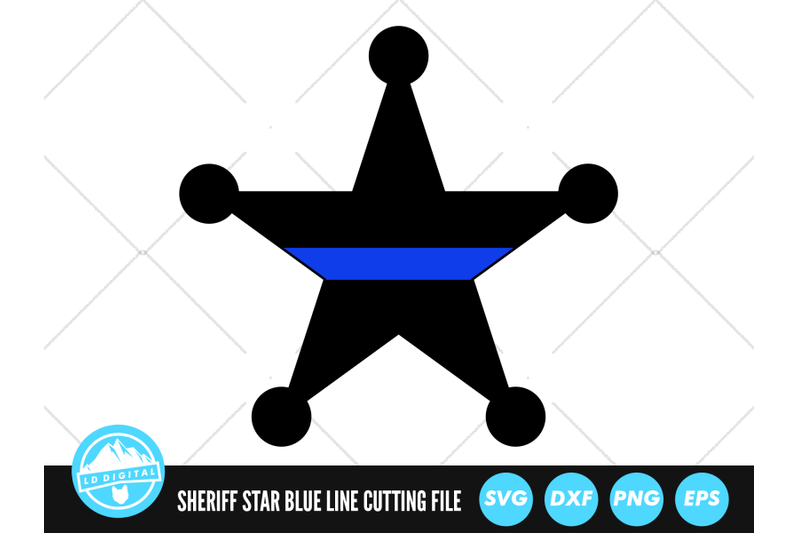 deputy-sheriff-badge-star-blue-line-svg-thin-blue-line-cut-file