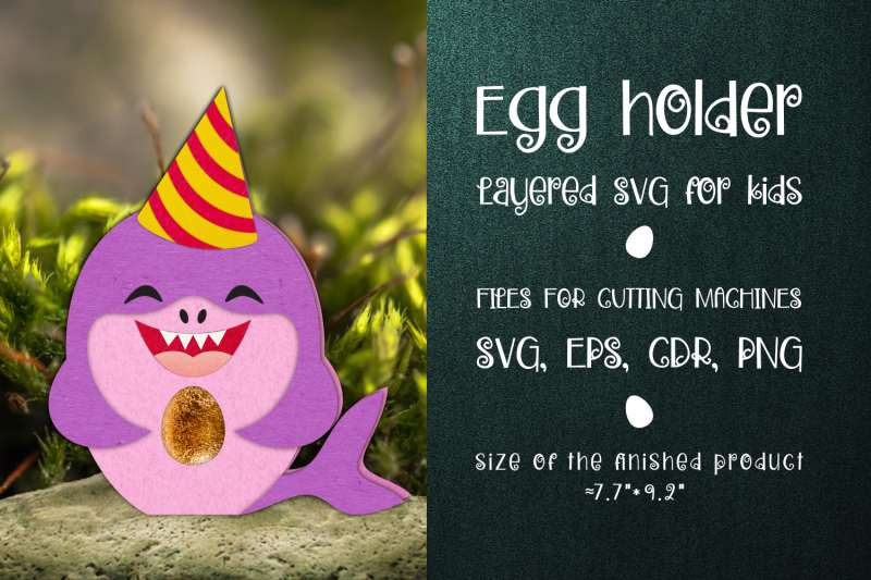 baby-shark-in-party-hat-egg-holder-template