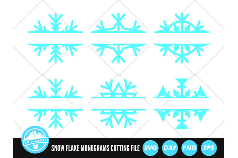 snowflake-svg-merry-christmas-svg-snow-flake-monogram-svg