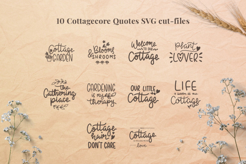 cottagecore-quotes-svg-cut-files-pack