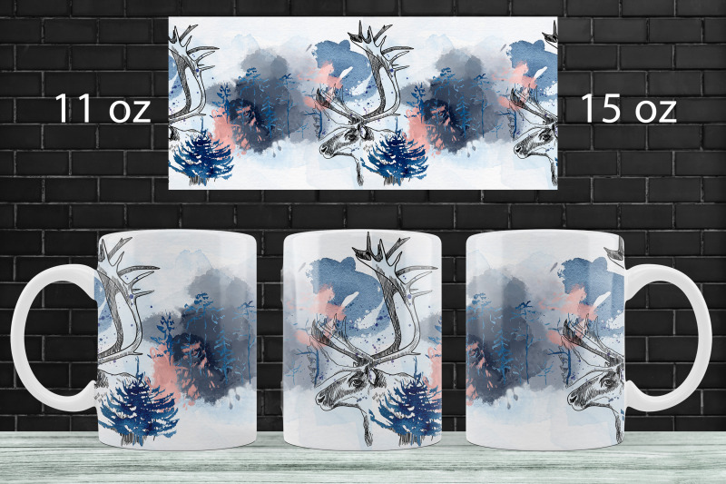 landscape-mug-wrap-woodland-mug-sublimation-wild-mug-design