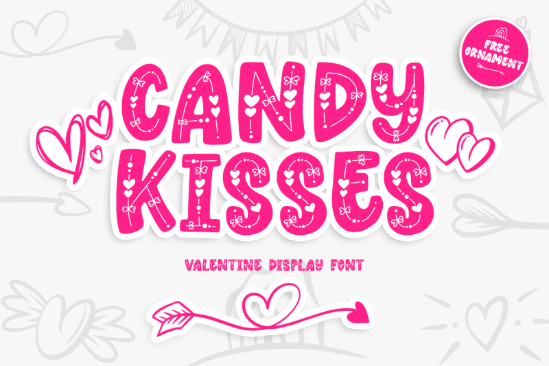 candy-kisses-valentine-font