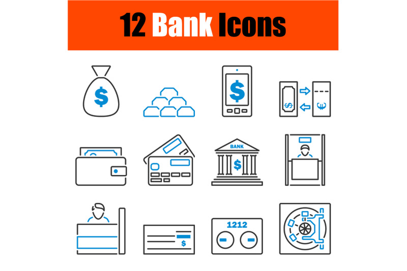 bank-icon-set