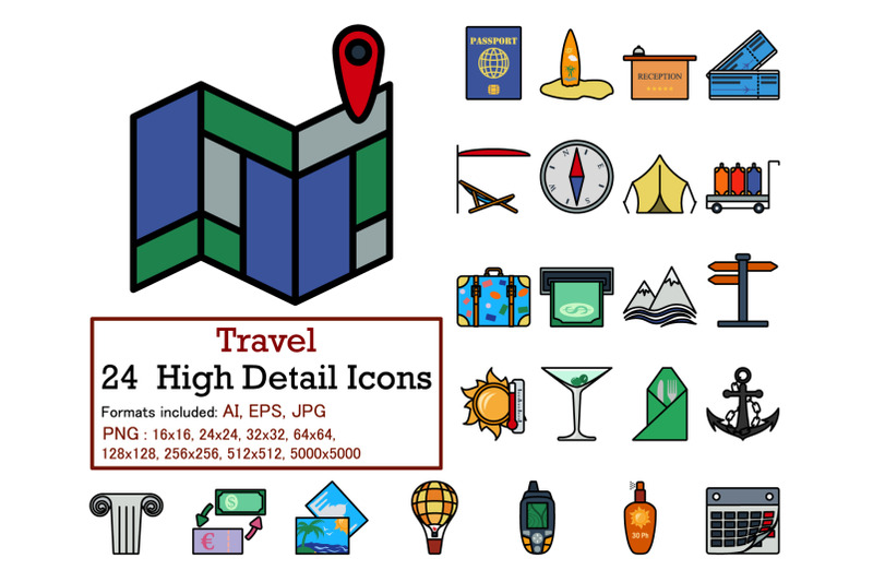 travel-icon-set