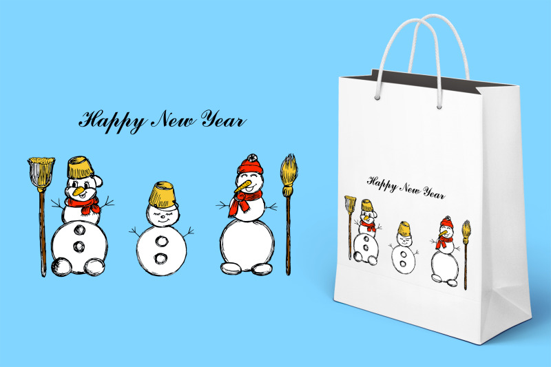 three-snowmen-winter-illustration