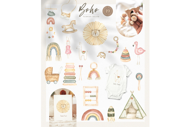 baby-boho-watercolor-collection