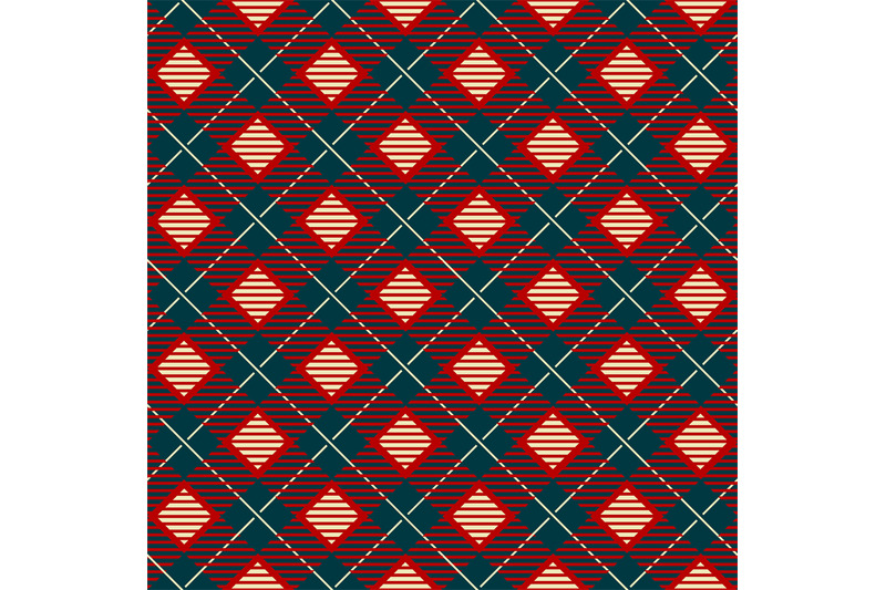 geometric-check-scottish-skirts-print