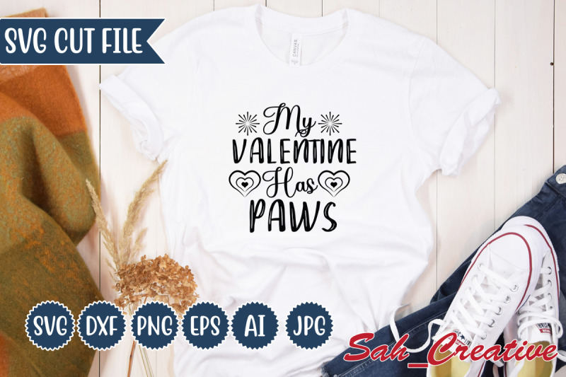 my-valentine-has-paws-svg-design