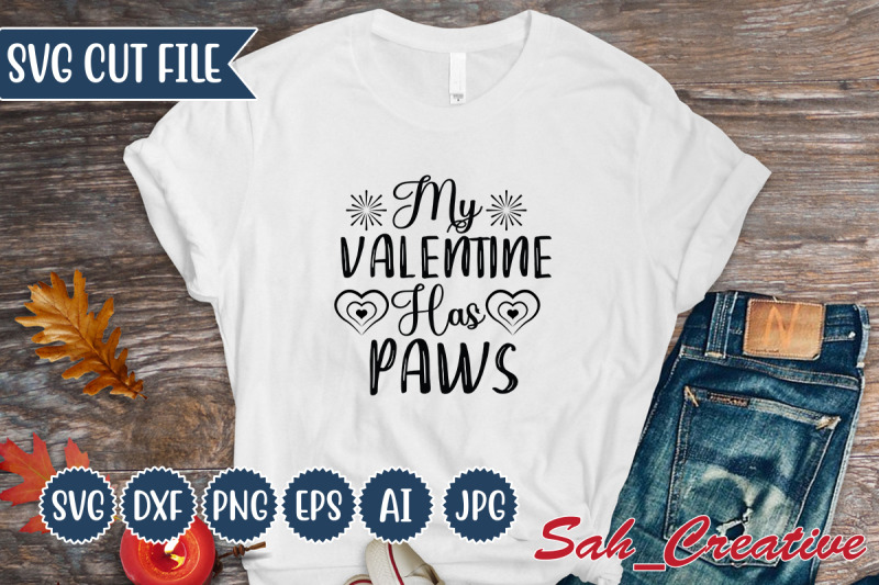 my-valentine-has-paws-svg-design