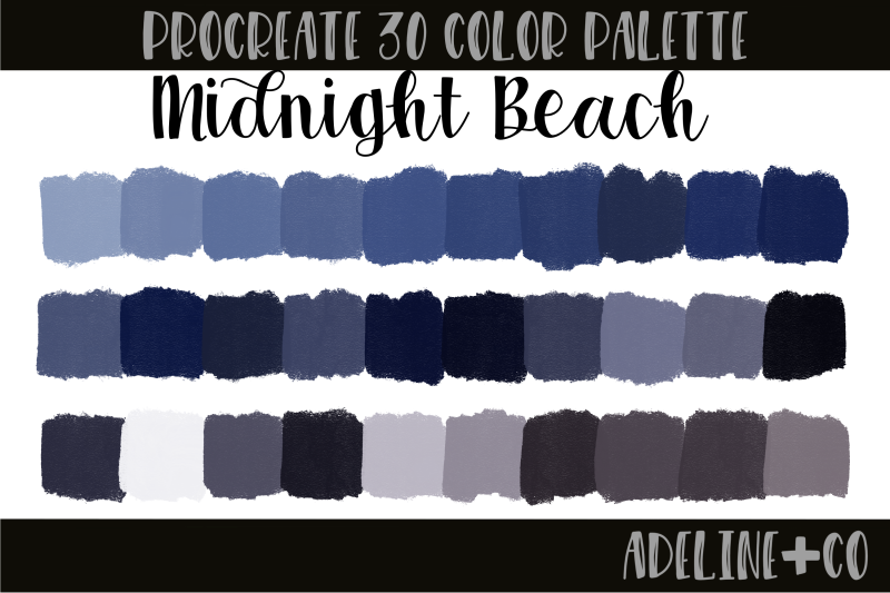midnight-beach-procreate-palette