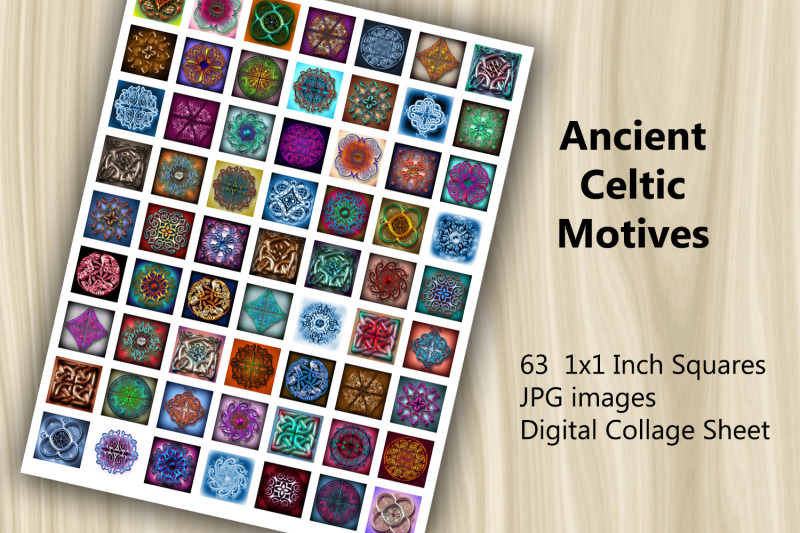 digital-collage-sheet-celtic-motives