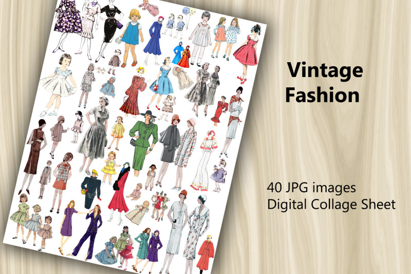 digital-scrapbooking-kit-vintage-fashion