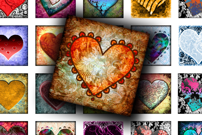 digital-collage-sheet-graceful-hearts