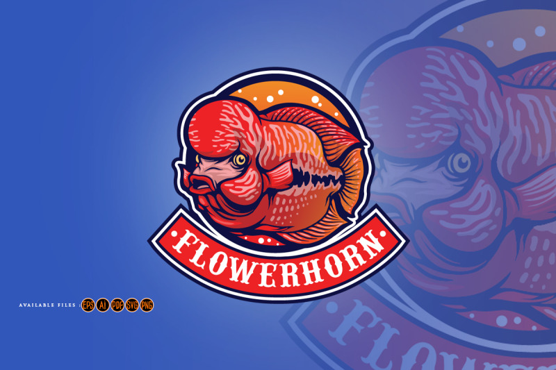 flowerhorn-fish-esport-logo-mascot