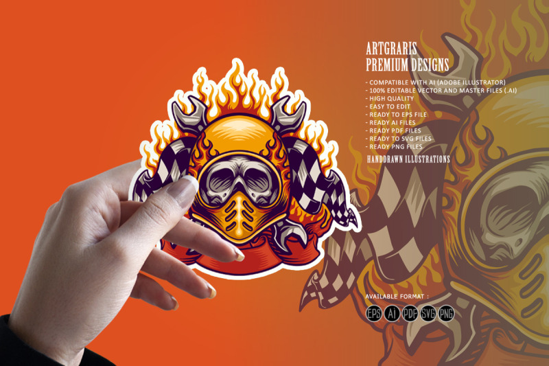 skull-bikers-head-logo-mascot