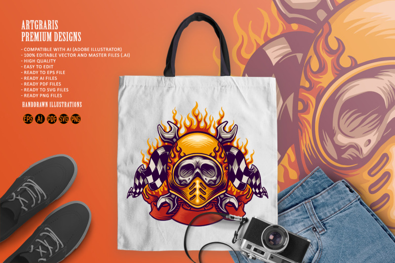 skull-bikers-head-logo-mascot