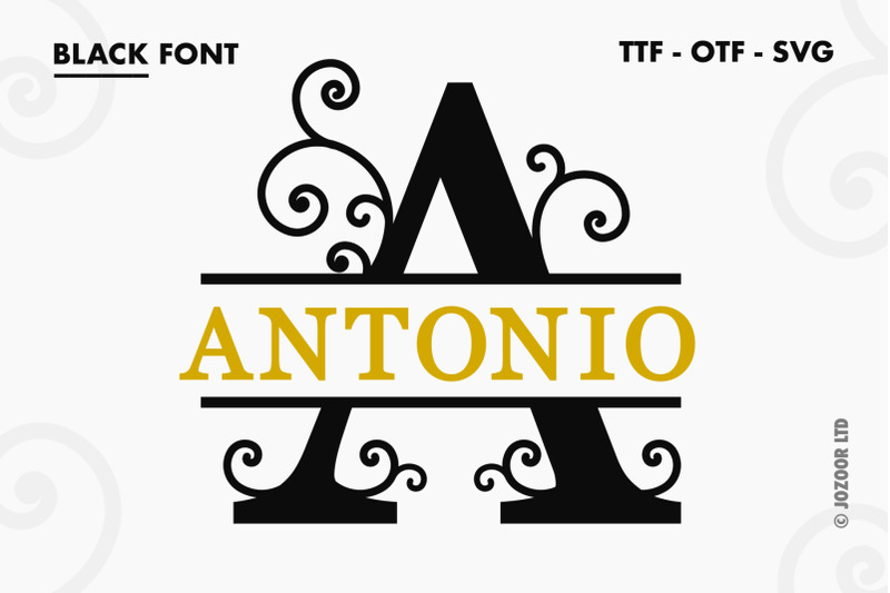antonio-split-monogram-font