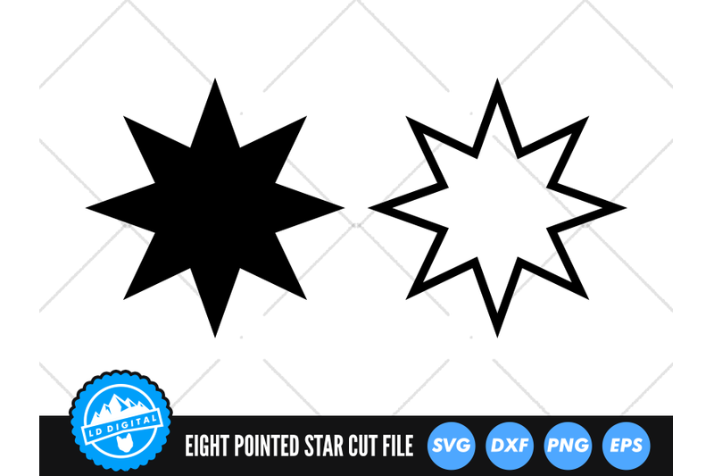 eight-pointed-star-svg-star-cut-file-star-silhouette-svg